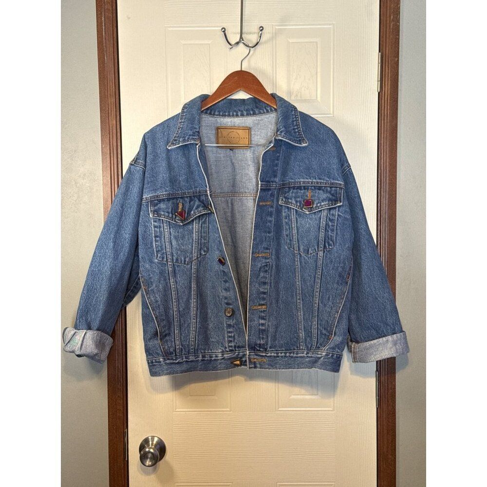 Vintage Limited Jeans 90’s Bejeweled Denim Jean Jacket Sz Med/Lg